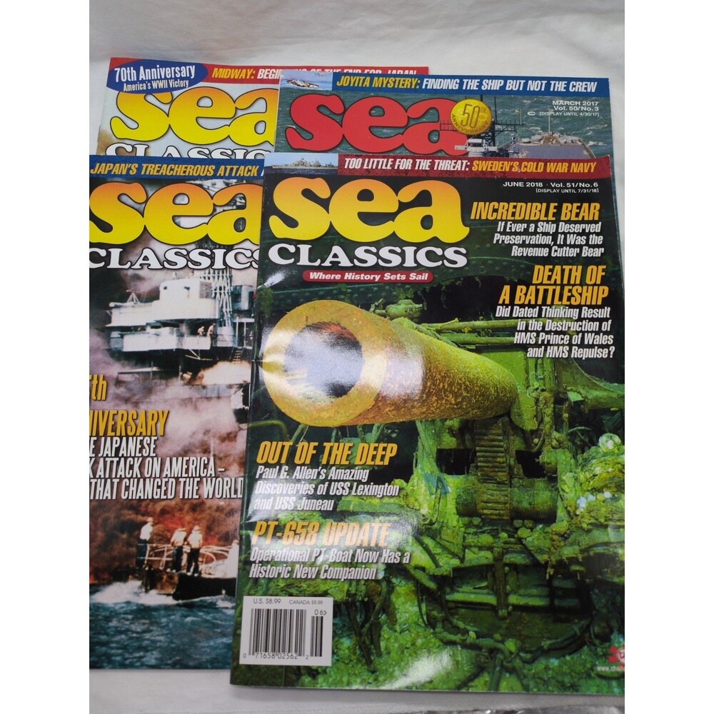 (4) Sea Classics Magazines